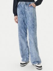 Roxy Jeansy Saltwater ERJDP03338 Błękitny Loose Fit. Niebieskie jeansy Roxy, bez wzorów, z bawełny. Za 319.99 zł.