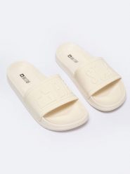 BIG STAR Klapki w kolorze kremowym rozmiar: 37. Brązowe klapki BIG STAR, bez wzorów, klasyczne, z otwartym noskiem, bez obcasa, bez zapięcia. Za 59.99 zł.