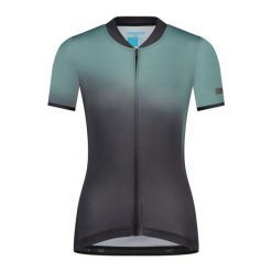 Damska koszulka z krótkim rękawem EVOLVE Avventura, zielony. Zielone t-shirty sportowe Shimano, bez wzorów, bez ramiączek, rowerowe. Za 488.90 zł.