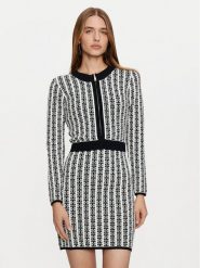 Gaudi Sukienka dzianinowa 421FD13012 Czarny Slim Fit. Czarne sukienki Gaudi, xl, bez wzorów, z dzianiny, bez kołnierzyka, bez ramiączek. Za 229.99 zł.