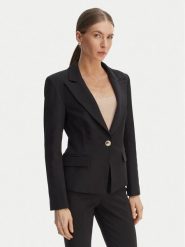 Rinascimento Marynarka CFC0128649003 Czarny Slim Fit. Czarne marynarki i żakiety Rinascimento, s, bez wzorów, z syntetyku, bez ramiączek. Za 749.99 zł.