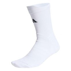 Skarpety Tennis Crew Socks Cushioned, 1 Para W Opakowaniu. Białe skarpetki adidas, bez wzorów. Za 79.95 zł.