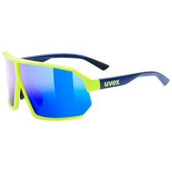 Okulary sportowe Uvex Sportstyle 237. Niebieskie okulary przeciwsłoneczne UVEX, bez wzorów. W wyprzedaży za 316.25 zł.