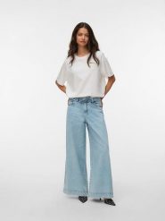 Vero Moda Dżinsy - Comfort fit - w kolorze błękitnym rozmiar: W30/L32. Niebieskie jeansy Vero Moda, l, bez wzorów, z bawełny, klasyczne, z podwyższonym stanem. Za 143.95 zł.