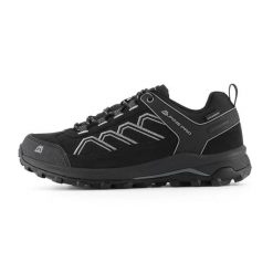 Buty trekkingowe Alpine Pro Gimie. Czarne trekkingi Alpine Pro, bez wzorów, z gumy, bez zapięcia, wspinaczkowe. Za 389.00 zł.
