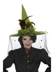 CHAKS Kapelusz w kolorze zielono-czarnym rozmiar: onesize. Zielone kapelusze CHAKS, z aplikacjami, z materiału. Za 47.99 zł.