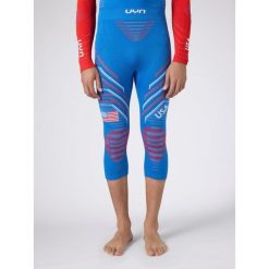 Natyon 3.0 USA 3/4 Thermal Pants. Niebieskie bielizna termoaktywna damska Uyn, bez wzorów, bez ramiączek, narciarskie. W wyprzedaży za 519.00 zł.