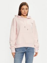 Guess Bluza W4BQ21 KC811 Beżowy Regular Fit. Brązowe bluzy Guess, xxl, z aplikacjami, z bawełny, bez kaptura. Za 179.99 zł.