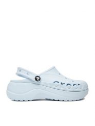 Crocs Klapki C-BAYA PLATFORM CLOG 208186-4JQ Niebieski. Niebieskie klapki Crocs, bez wzorów, z tworzywa sztucznego, bez obcasa, bez zapięcia. Za 179.99 zł.