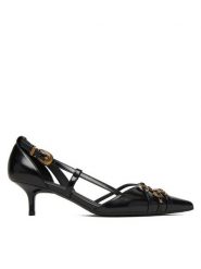 PINKO Czółenka Gloria 16 SD0485E037 Czarny. Czarne czółenka Pinko, bez wzorów, ze skóry, bez obcasa, bez zapięcia. Za 1,119.00 zł.