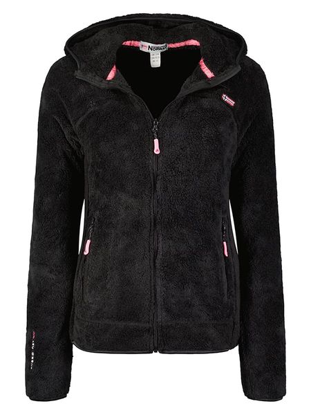 Geographical Norway Kurtka polarowa "Upalood" w kolorze czarnym rozmiar: XXL. Czarne kurtki Geographical Norway, xxl, bez wzorów, z polaru, bez kaptura. Za 96.14 zł.