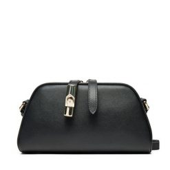 Torebka Furla. Czarne listonoszki Furla, bez wzorów, bez dodatków. Za 919.99 zł.
