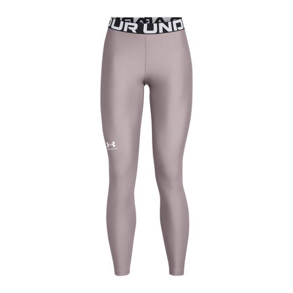 Legginsy sportowe damskie Under Armour getry szybkoschnące treningowe. Szare bielizna termoaktywna damska Under Armour, bez wzorów, sportowe. Za 179.99 zł.