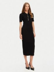 MICHAEL Michael Kors Sukienka dzianinowa MT5832333D Czarny Slim Fit. Czarne sukienki MICHAEL Michael Kors, xs, bez wzorów, z dzianiny, bez kołnierzyka, bez ramiączek. Za 989.99 zł.
