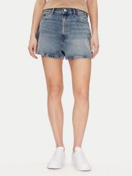 Tommy Hilfiger Szorty jeansowe WW0WW44384 Niebieski Regular Fit. Niebieskie szorty Tommy Hilfiger, bez wzorów, z bawełny. Za 339.99 zł.