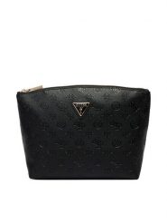 Guess Kosmetyczka Wilder Travel TWDP74 52965 Czarny. Czarne torebki klasyczne Guess, z aplikacjami, ze skóry, bez dodatków. Za 210.99 zł.