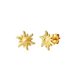 Glanzstücke München Ohrstecker Sterling Silber gelbgold Kolczyki 1 ct Damski. Żółte kolczyki Glanzstücke München, pozłacane. Za 169.99 zł.