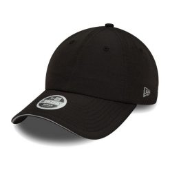 Czapka z daszkiem damska New Era Open Back Cap. Czarne czapki z daszkiem New Era, na wiosnę, bez wzorów. Za 129.99 zł.
