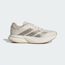 Buty Duramo Speed 2 Running. Białe buty do biegania adidas, bez wzorów, z tkaniny, bez zapięcia, do biegania. Za 376.85 zł.