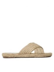 Manebi Espadryle Yute Rope Rope Sandals S 2.7 Y0 Beżowy. Brązowe espadryle Manebi, bez wzorów, z tworzywa sztucznego, bez obcasa. Za 549.99 zł.