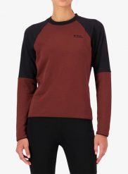 Bluza damska Mons Royale Quad Merino Fleece Pullover. Czerwone bluzy Mons Royale, l, bez wzorów, z materiału, bez kaptura. Za 582.99 zł.