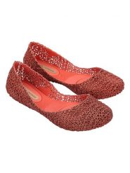 Melissa Baleriny w kolorze pomarańczowym rozmiar: 39. Pomarańczowe baleriny Melissa, bez wzorów, bez obcasa, bez zapięcia. Za 178.37 zł.