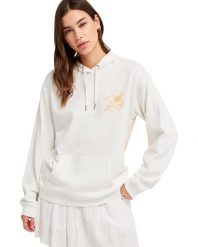 Bluza z kapturem damska SURF STOKED TERRY VINT. Białe bluzy z kapturem Roxy, m, bez wzorów, z bawełny, z kapturem. Za 167.99 zł.