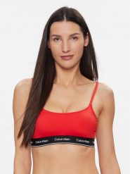 Calvin Klein Swimwear Góra od bikini KW0KW02425 Czerwony. Czerwone bikini Calvin Klein Swimwear, bez wzorów, z syntetyku. Za 169.99 zł.