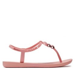 Sandały Ipanema. Czerwone sandały Ipanema, bez wzorów, bez obcasa, na płaskiej podeszwie, bez zapięcia. Za 119.99 zł.