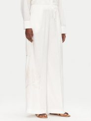 ACCESS FASHION Spodnie palazzo 53-5087-133 Biały Wide Leg. Białe spodnie materiałowe ACCESS FASHION, bez wzorów, ze lnu. Za 549.99 zł.