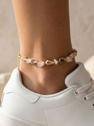 Lodie Silver Bransoletka z elementami ozdobnymi na kostkę rozmiar: onesize. Brązowe bransoletki Lodie Silver, metalowe. Za 33.95 zł.