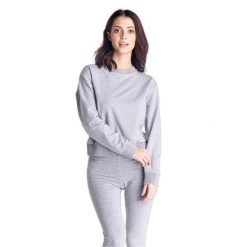 Damska bluza z okrągłym dekoltem Greysongreys. Szare bluzy bez kaptura LEONE 1947 APPAREL, l, bez wzorów, z tkaniny, bez kaptura, na fitness i siłownię. Za 136.83 zł.