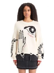 Scotch & Soda Sweter w kolorze kremowym rozmiar: M. Brązowe swetry Scotch & Soda, m, bez wzorów, bez ramiączek. Za 247.11 zł.