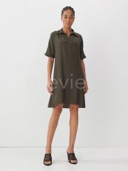Someday Sukienka w kolorze khaki rozmiar: 40. Brązowe sukienki someday., bez wzorów, bez kołnierzyka, bez ramiączek, mini. Za 206.91 zł.