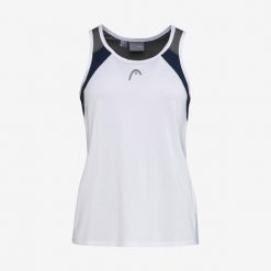 Koszulka bez rękawów damska CLUB 22 Tank Top. Białe topy sportowe Head, xl, bez wzorów, z dżerseju, tenisowe. W wyprzedaży za 101.50 zł.