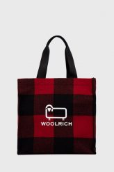 Woolrich torebka kolor czerwony. Czerwone shopper bag Woolrich, bez wzorów, na ramię, bez dodatków. Za 1,399.90 zł.