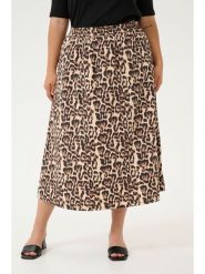 KAFFE curve Spódnica w kolorze beżowo-czarnym rozmiar: 52. Brązowe spódnice KAFFE curve, bez wzorów, maxi. Za 86.99 zł.