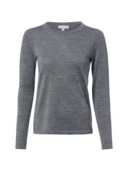 Brookshire Sweter z dzianiny merino Kobiety Wełna szary, L. Szare swetry brookshire, l, bez wzorów, z dzianiny, klasyczne, bez ramiączek. Za 249.95 zł.