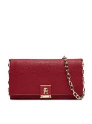 Tommy Hilfiger Torebka Th Her Chain AW0AW17403 Czerwony. Czerwone listonoszki Tommy Hilfiger, bez wzorów, ze skóry, bez dodatków. Za 569.99 zł.