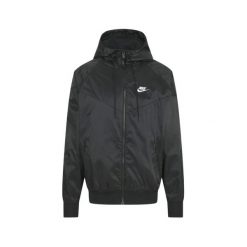 Kurtka Nike Windrunner Sportswear czarna. Czarne kurtki do biegania Nike, xl, bez wzorów, bez kaptura, do biegania. Za 380.66 zł.