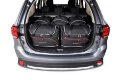 Torby Do Bagażnika Mitsubishi Outlander 2012-2020 5Szt Kjust. Czarne torby podróżne KJUST, bez wzorów, z kauczuku. Za 1,524.00 zł.