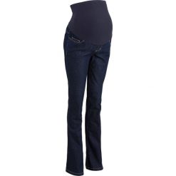Dżinsy ciążowe "super-stretch", BOOTCUT bonprix ciemny denim. Jeansy marki bonprix. Za 109.99 zł.