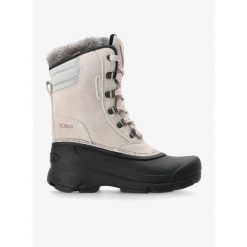 Buty zimowe damskie CMP Kinos WP. Czerwone buty trekkingowe CMP, na zimę, bez zapięcia. Za 354.99 zł.