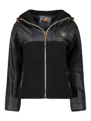 Geographical Norway Kurtka polarowa "Ulyssim" w kolorze czarnym rozmiar: L. Czarne kurtki Geographical Norway, l, bez wzorów, z polaru, bez kaptura. Za 140.86 zł.