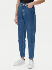 BOSS Jeansy Ruth 50529972 Niebieski Mom Fit. Niebieskie jeansy Boss, bez wzorów, z bawełny. Za 359.99 zł.
