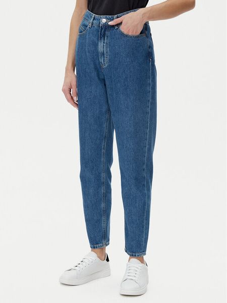 BOSS Jeansy Ruth 50529972 Niebieski Mom Fit. Niebieskie jeansy Boss, bez wzorów, z bawełny. Za 289.99 zł.