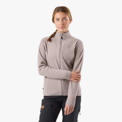Bluza polarowa Turystyka Damska Swedemount Stryn Fleece W. Brązowe bluzy z kapturem SWEDEMOUNT, l, bez wzorów, z materiału, bez kaptura, na golfa. Za 152.99 zł.