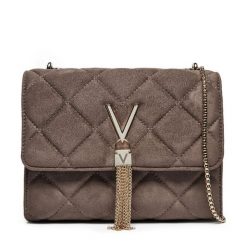 Torebka Valentino. Brązowe kopertówki Valentino, bez wzorów, wizytowe, bez dodatków. Za 219.99 zł.