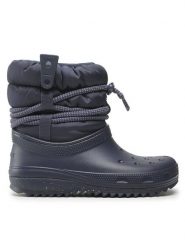 Crocs Śniegowce Classic Neo Puff Luxe Boot 207312 Granatowy. Niebieskie śniegowce Crocs, bez wzorów, z tworzywa sztucznego, bez zapięcia. Za 489.99 zł.