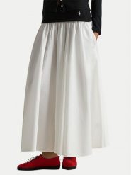 Polo Ralph Lauren Spódnica trapezowa 211A96329002 Biały Regular Fit. Białe spódnice Polo Ralph Lauren, l, bez wzorów, z bawełny, trapezowe. Za 1,369.00 zł.